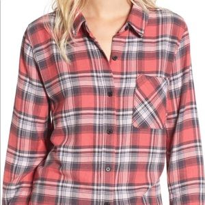 Rails pink plaid short size medium